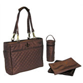 N` Orleans Quilted Tote Diaper Bag