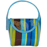 Monkey Stripes Pacifier Pod in Blue