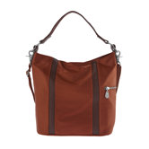 Leather Trim Paige Bucket Bag