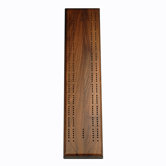 Two Track Competition Cribbage Board in Walnu