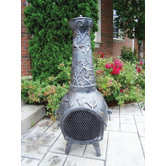 Cast Iron Leaf Chimenea