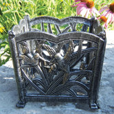 Hummingbird Square Flower Pot Planter