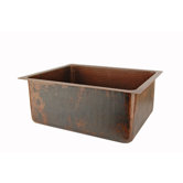 20" Hammered Copper Kitchen/Bar/Prep Single Basin Sink