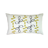 Hand Printed Branch Pillow