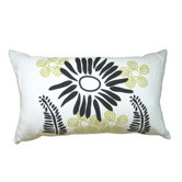 Hand Printed Fern Pillow