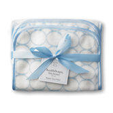 Certified Organic Cotton Baby Burpie in Pastel with Mod Circles on Ivory (Set of 2)