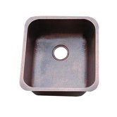 Hammered Single Bowl Undermount Copper Bar Sink