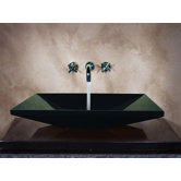 Ronat Hand Carved Euro Vessel Sink in Black
