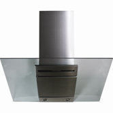 Contemporary Series 36" Stainless Canopy Range Hood with Frosted Glass