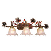 Ophelia  Vanity Light in Autumn Patina