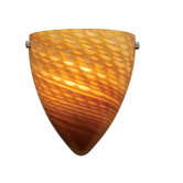 Milano Wall Sconce in Satin Nickel with Penumbra Glass