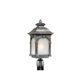 Essex 9" Outdoor Post Lantern in Lava Stone - Energy Star