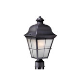 New Haven 8" Outdoor Post Lantern in Oil Rubbed Bronze