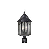 Tudor 9" Outdoor Post Lantern in Oil Rubbed Bronze
