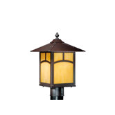 Taliesin 9" Outdoor Post Lantern in Espresso Bronze