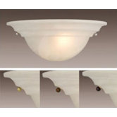 Babylon Wall Sconce Multi Finish in Alabaster Glass