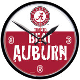 NCAA 12.75" Round Clock