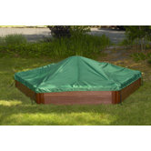 Two High Hexagon Sandbox with Cover