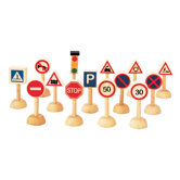 City Traffic Signs and Lights Set