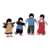 Dollhouse Asian Doll Family