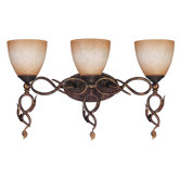 Trellio  Vanity Light in Autumn Gold