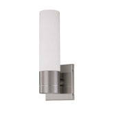 Link  Tube Wall Sconce in Brushed Nickel
