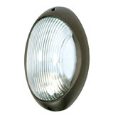 Large Oval Wall Sconce in Architectural Bronze