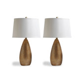 Alexis Lamps in Gold Leaf (Set of 2)