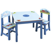 Transportation Kids' 3 Piece Table and Chair Set
