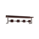 Landscape Wall-Mounted Coat Rack in Wenge