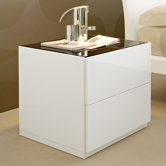 City 2 Drawer Bedside Table