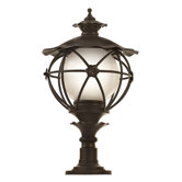 Matador  Outdoor Post Lantern with Post Mount in Outdoor Bronze