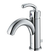 Single Hole Bathroom Faucet with Single Scroll Handle