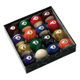 Action Billiard Balls Black Marble Balls