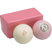 Action Billiard Balls Pink Set - Cue Ball and 8 Ball