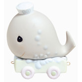 "Birthday Train May Your Birthday Be Mammoth" Whale Figurine
