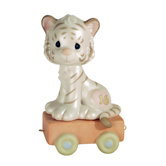 Birthday Train '16 and Feline Fine' White Tiger Figurine