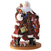 "Toy Santa" Santa with Toys Mini Figurine