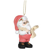 "He's Making A List" Annual Santa with His List Ornament