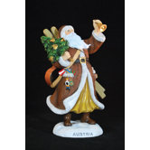 "Austria" Austria Santa Figurine