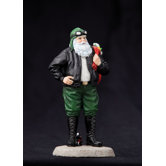 "Santa's Ride" Santa with Motorcycle Figurine