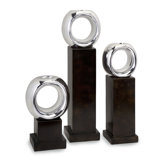 Ellipse Poly Resin Votives (Set of 3)