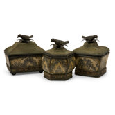 3 Piece Lidded Bird Box Set