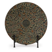 Van Eyck Charger with Stand in Antique Copper