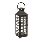 Drake Wrought Iron and Glass Lantern