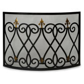 Mauresque Cast Iron Fireplace Screen