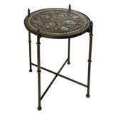 Medallion Glass Top Table
