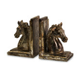 Quinn Horse Bookends (Set of 2)