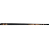 Transfer Design Pool Cue in Black with Gold