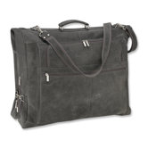 42" Garment Bag in Distressed Leather
